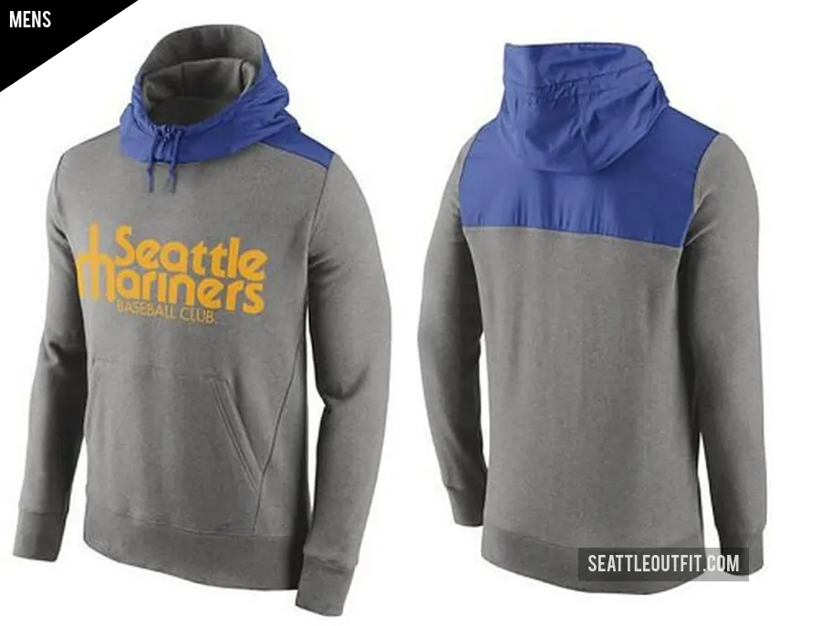 Men's Seattle Mariners Gray Hybrid Hoodie